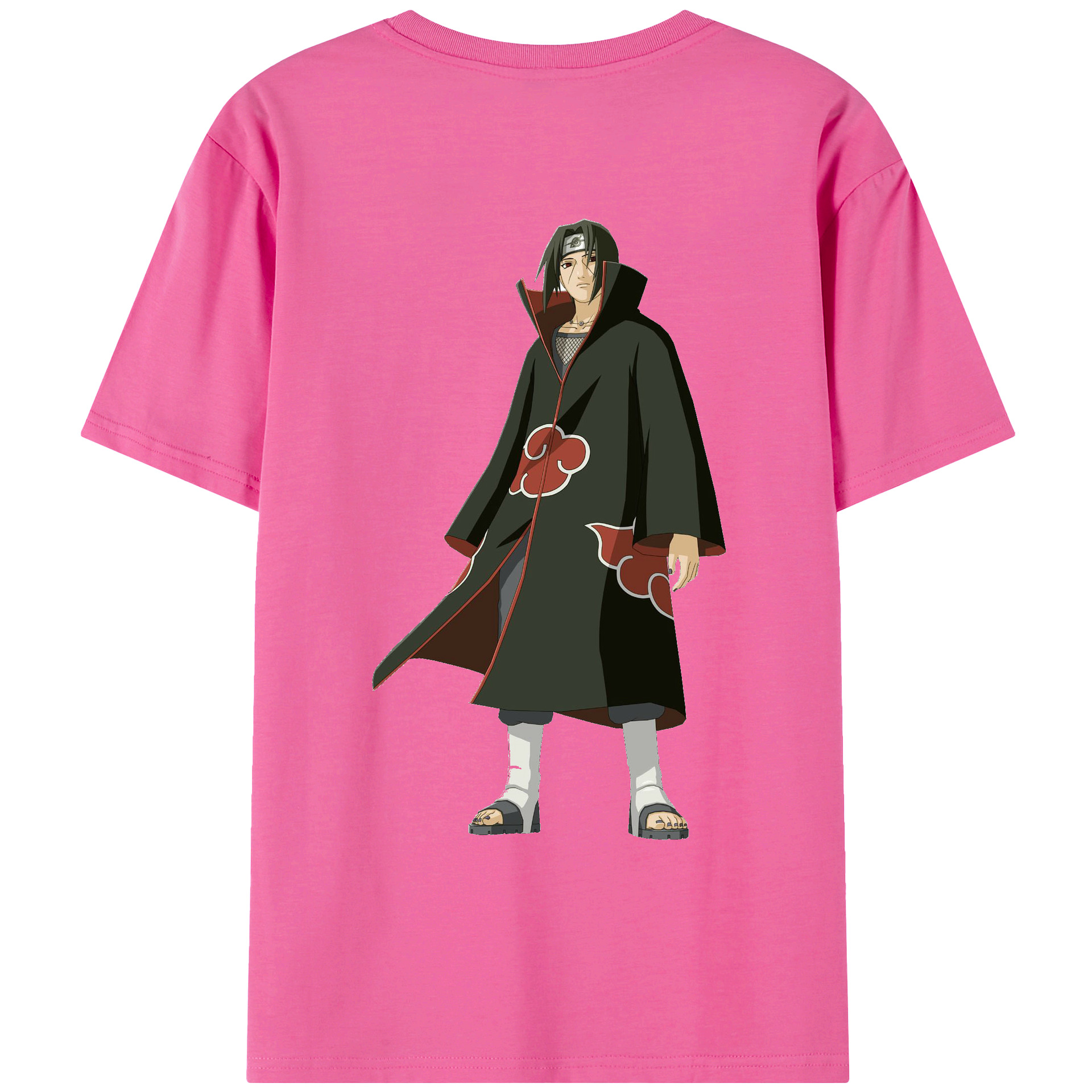 （画像用） NARUTO -ナルト- うちは イタチ Uchiha Itachi レディース半袖Tシャツ(バックプリント)